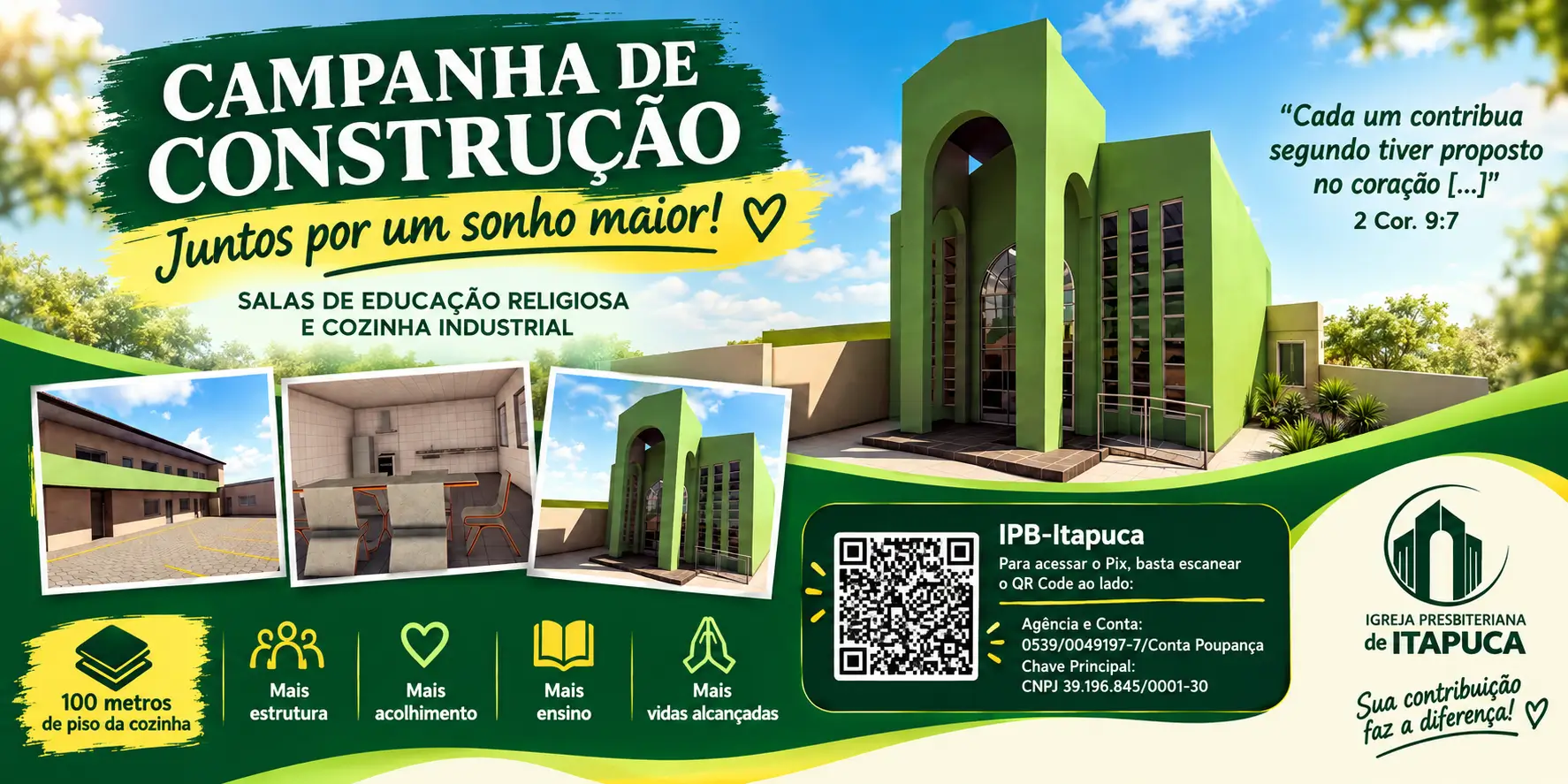 Campanha de Construção - Igreja Presbiteriana de Itapuca
